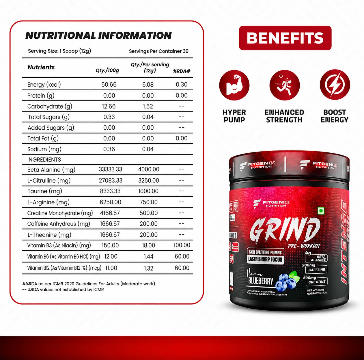 Intense Series Grind Pre Workout