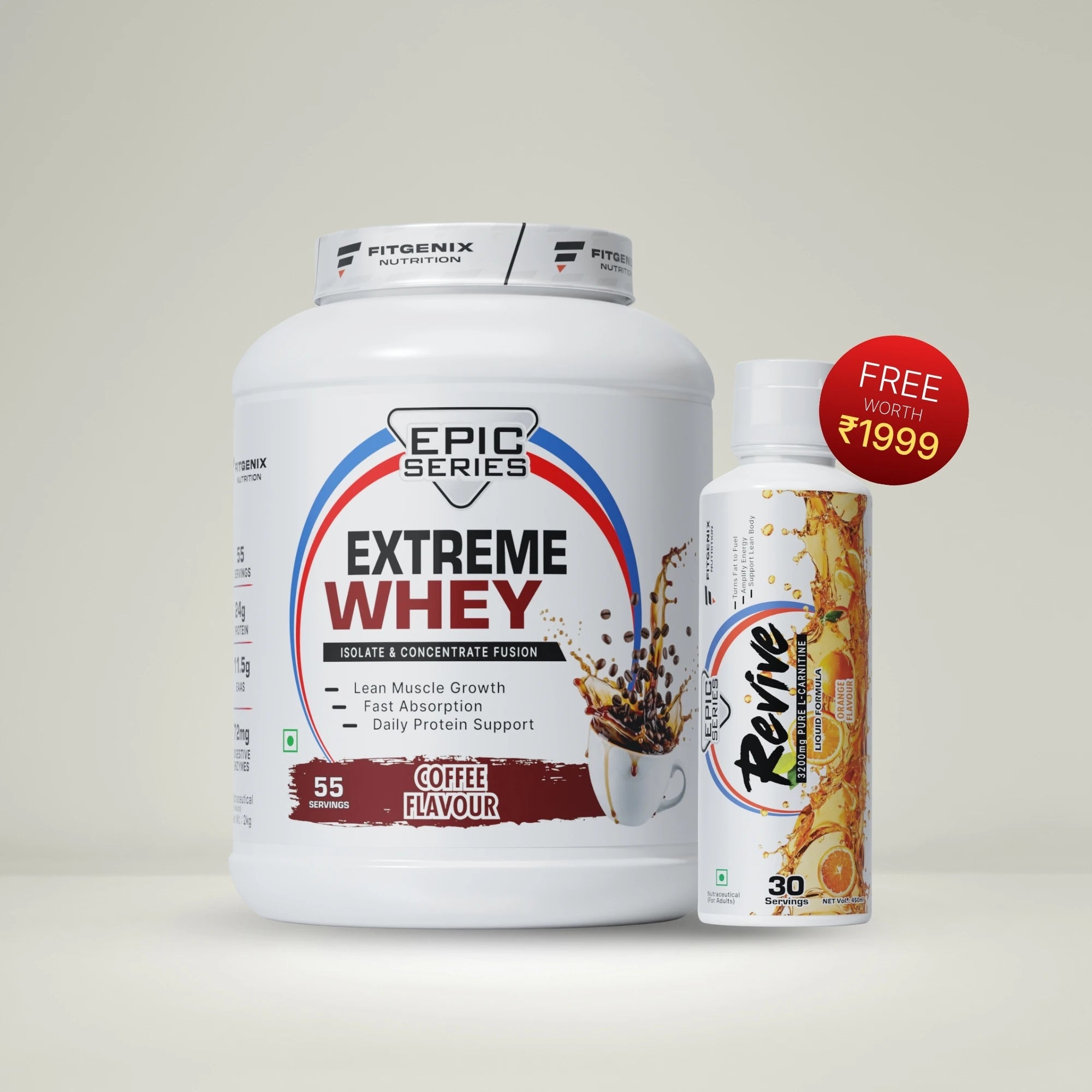 EXTREME WHEY + REVIVE L CARNITINE LIQ
