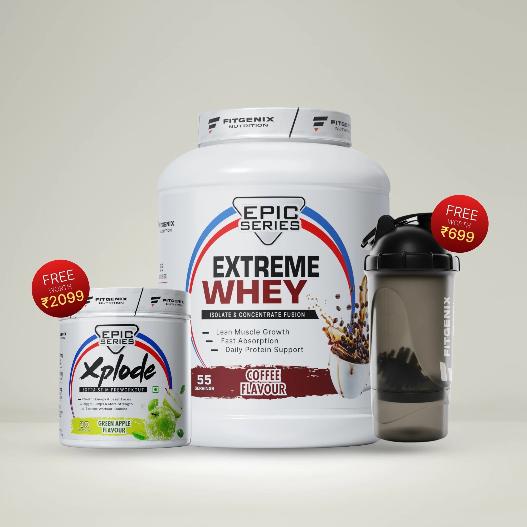 EXTREME WHEY + XPLODE + SHAKER