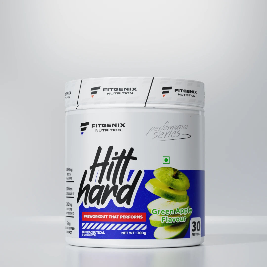Hitt_Hard_Pre_Workout_Green_Apple_Flavour_30_Servings_Front