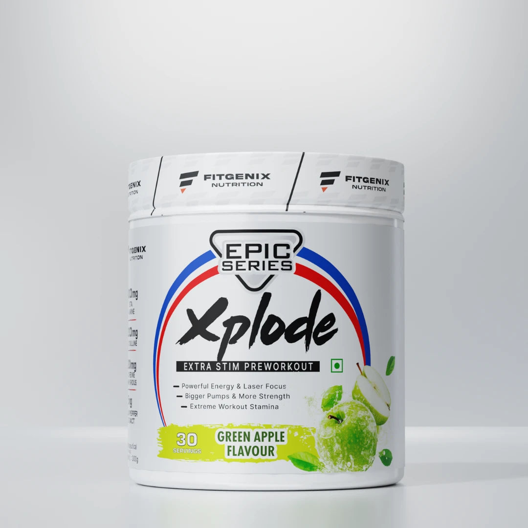 Xplode_Preworkout_Green_Apple_Flavour_30_Servings_Front